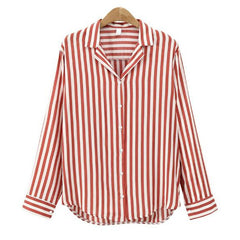 Women's Striped Long Sleeve Shirt