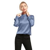 Women's Long Sleeved Stand Collar Blouse