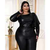 One Shoulder Top for Plus Size Women