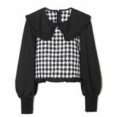 Women's Black and White Blouse