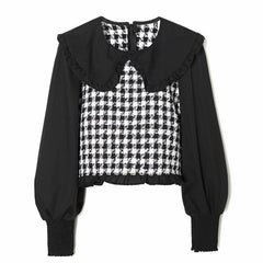 Women's Black and White Blouse