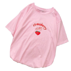 Women's Strawberry Printed T-Shirt