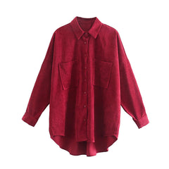 Women's Oversized Shirt with Pockets