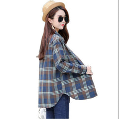 Women's Casual Plaided Shirt
