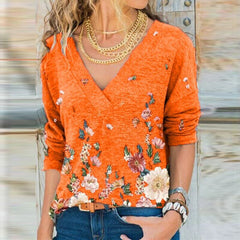 Women's Deep V-Neck Shirt