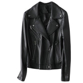 Women's Leather Biker Jacket