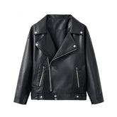 Women's Biker PU Leather Jacket
