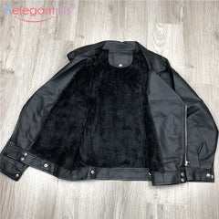 Women's Biker PU Leather Jacket