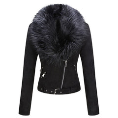 Women's Eco Suede Biker Jacket