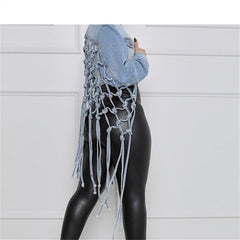 Women's Creative Tassel Denim Jacket