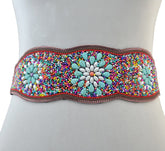 Women's Beaded Boho Belt