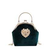 Women's Elegant Vintage Velvet Handbag