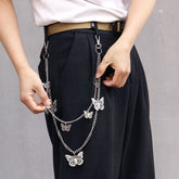 Double Layers Butterfly Link Pants Belt