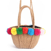 Women's Gypsy Style Straw Summer Handbag