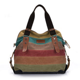 Women's Striped Canvas Tote