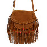 Boho Style Suede Fringe Crossbody Women's Bag