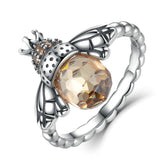 Creative Bee Design Women's Silver Ring