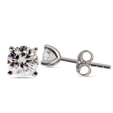 Women's Sterling Silver Moissanite Earrings
