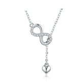 Infinity Silver Pendant Necklace