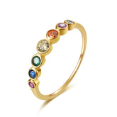 Colorful Silver Ring
