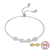 Women's 925 Sterling Silver Paws Bracelet