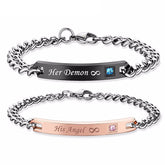 Love Stainless Steel Couple Bracelets