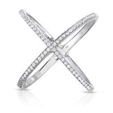 Women's Unique X-Shaped Ring