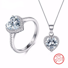 Fashion Women's 925 Sterling Silver Jewelry Set