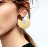 Laconic Matte Gold Dangle Earrings