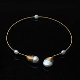 Women's Adjustable Pearls Choker