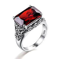 Engraved Real 925 Sterling Silver Ring