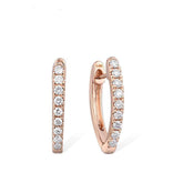 14K 585 Rose Gold Hoop Earrings