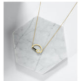 Letter D Pearl Necklace for Women