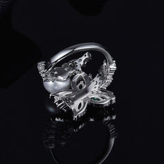 Natural Pearl 925 Sterling Silver Luxury Butterfly Ring