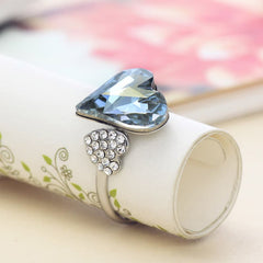 Crystal Heart Rhinestone Women's Ring