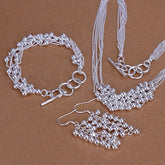 Classic Bead Jewelry Three Pieces Set