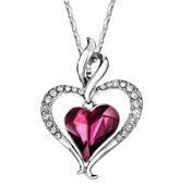 Lovely Rhinestone Heart Women's Pendant Necklace