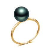 15K Gold Elegant Pearl Ring for Women
