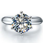3 Carat Moissanite Engagement Ring