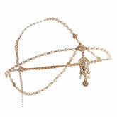 Gold Color Crystal Head Chain
