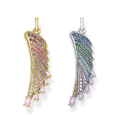 925 Sterling Silver Hummingbird Wings Pendants for Men and Women