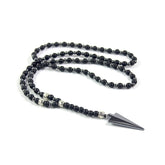 Matte Black Onyx Beaded Necklace