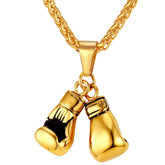 Boxing Gloves Design Steel Men's Pendant Necklace