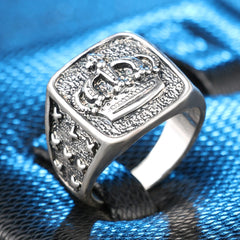 Men's Vintage Crown Shaped Ring