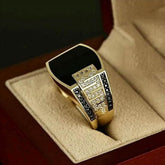 Men's Punk Rock Titanium Steel Square Ring