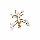 Geometric Crystal Women's Brooch