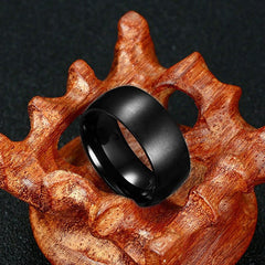 Men's Black Titanium Ring