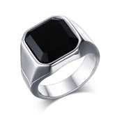 Fashion Men's Stainless Steel Signet Rings