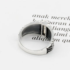 Men Silver Engagement Rings