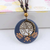 Men's Long Rope Wooden Necklace